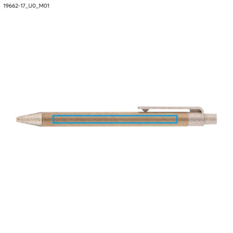 Długopis papierowy TIKO beżowy (naturalny)