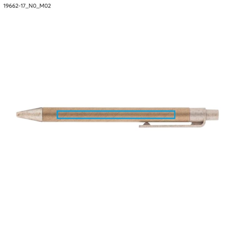 Długopis papierowy TIKO beżowy (naturalny)