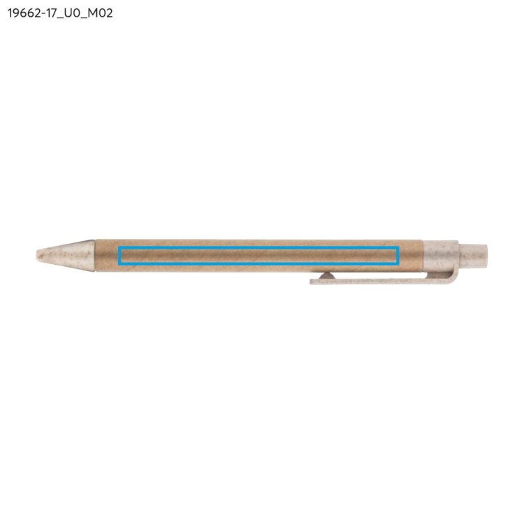 Długopis papierowy TIKO beżowy (naturalny)