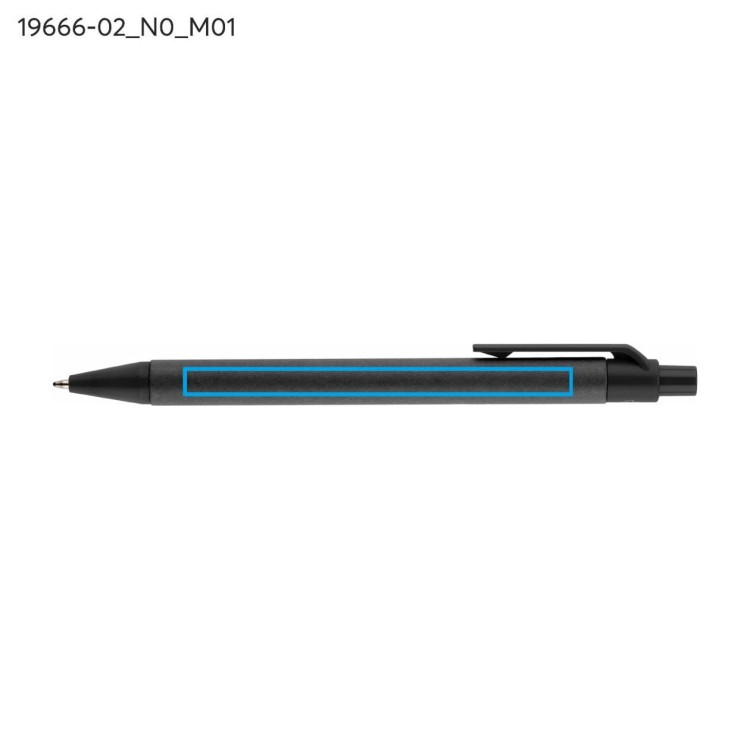 Długopis papierowy POLI czarny