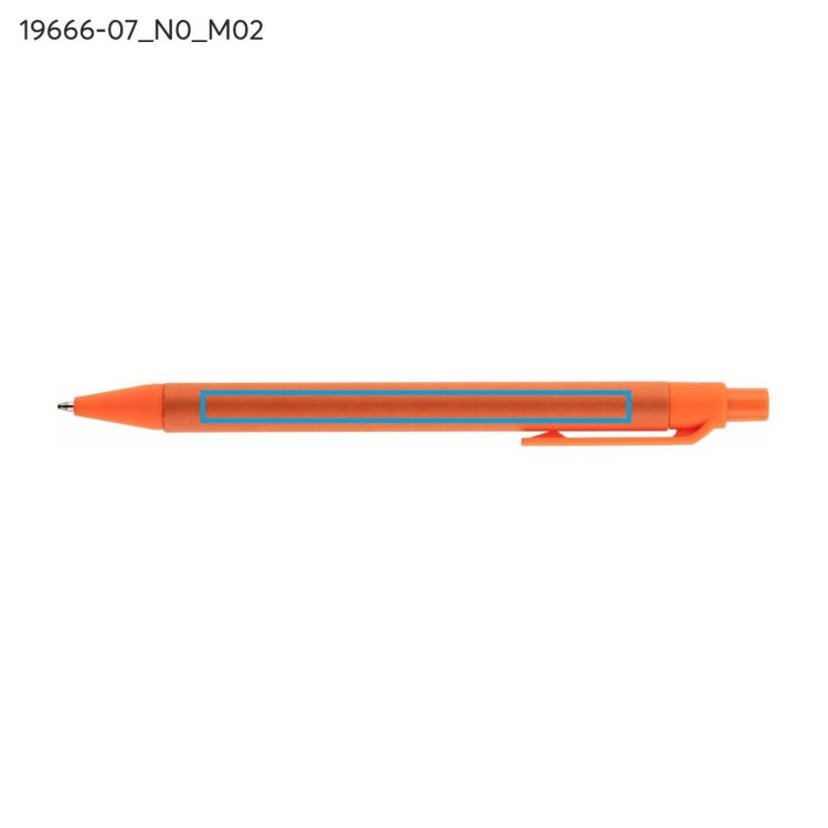 Długopis papierowy POLI pomarańczowy