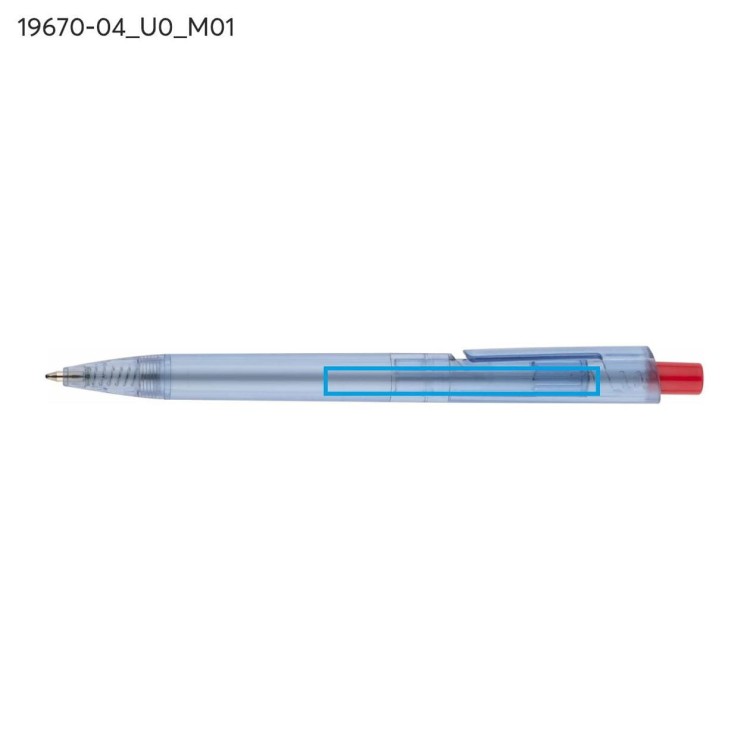 Długopis rPET RECYKLO czerwony