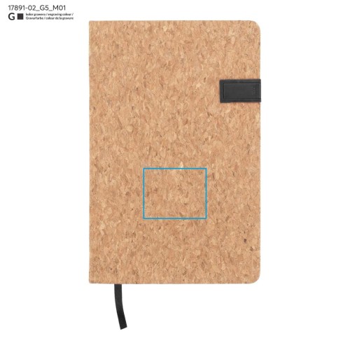 Notes MENTE z pamięcią USB 16GB, A5 czarny