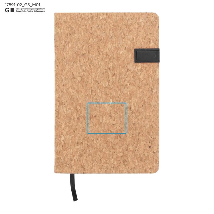 Notes MENTE z pamięcią USB 16GB, A5 czarny