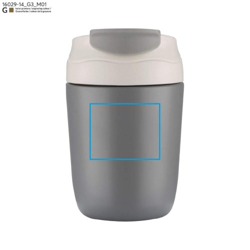 Kubek termiczny DOPPIO 360 ml popielaty (szary)