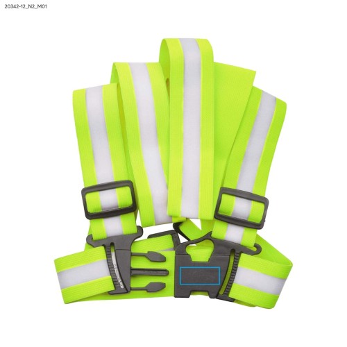 Szelki odblaskowe REFI żółty