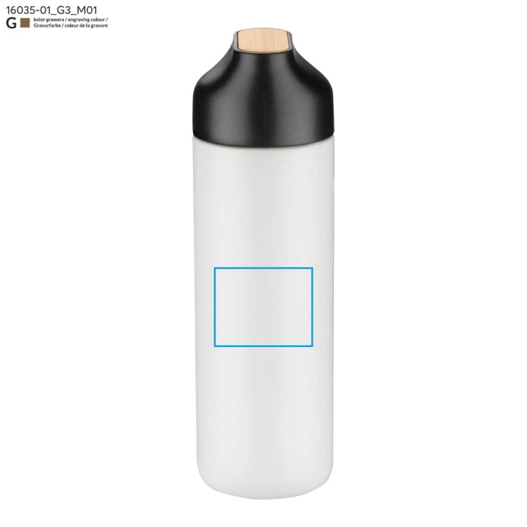 Butelka termiczna ELSA 600 ml biały