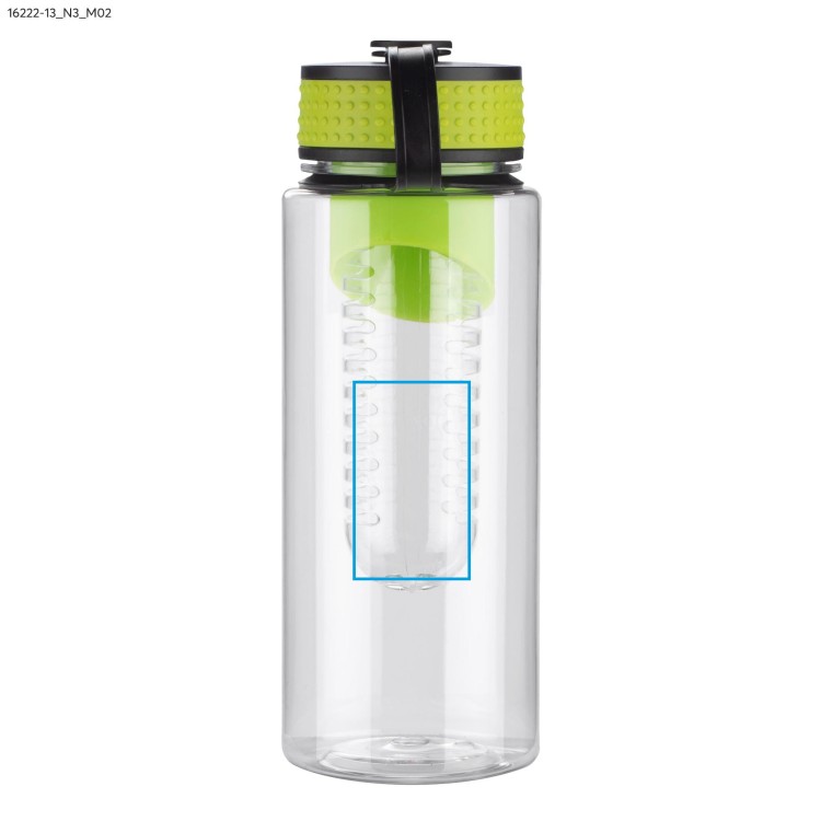 Bidon z wkładem na owoce FRUGT 800 ml zielony jasny