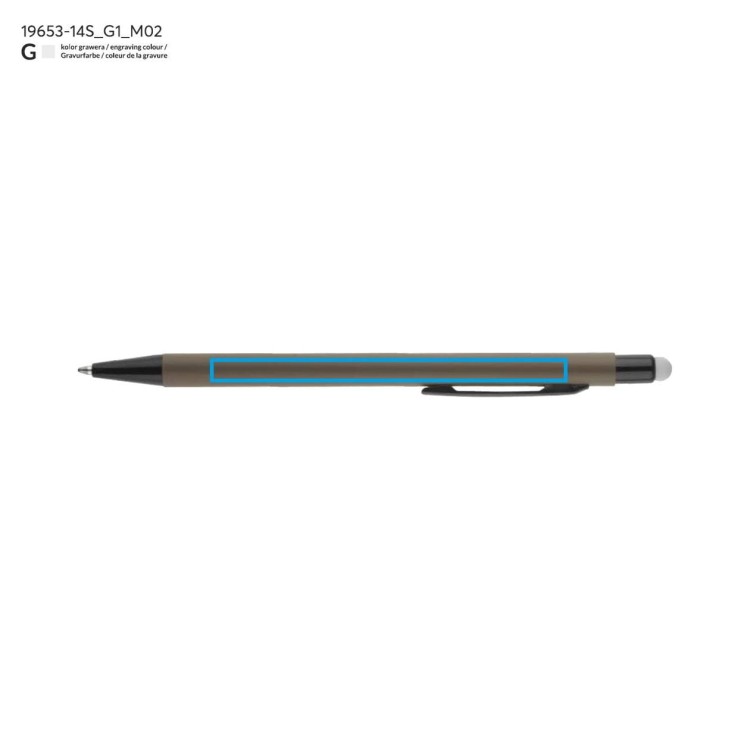 Długopis touch PRIM popielaty (szary)