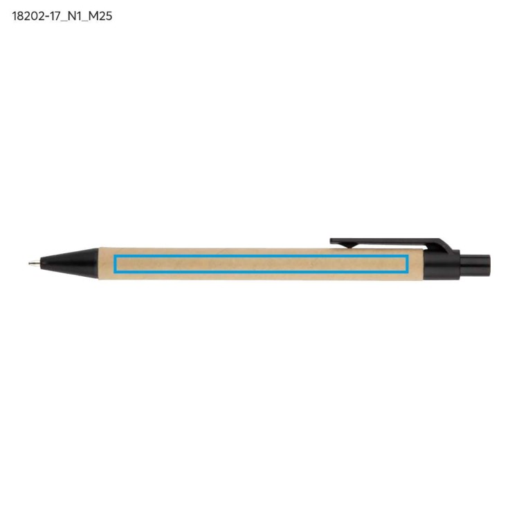 Zestaw karteczek z długopisem ZENTO beżowy (naturalny)