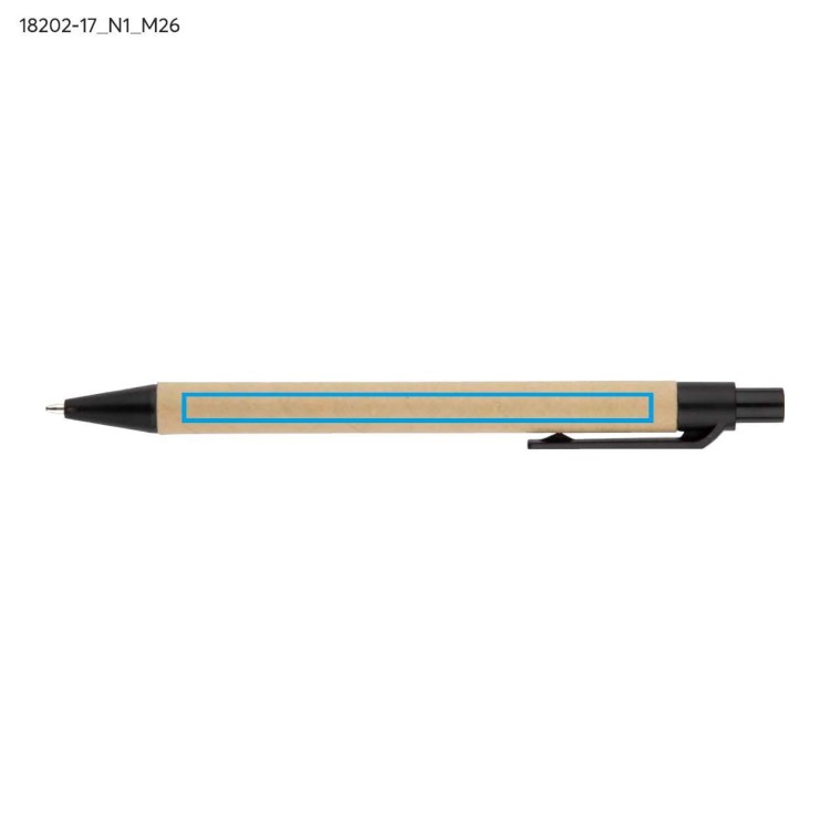 Zestaw karteczek z długopisem ZENTO beżowy (naturalny)