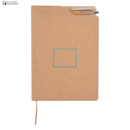 Notes korkowy z długopisem TESSO A5 beżowy (naturalny)