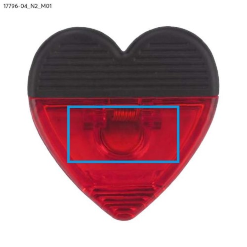 Klip z magnesem HOLPA czerwony