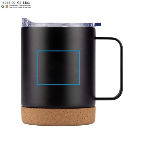 Kubek termiczny VICAM 350 ml czarny