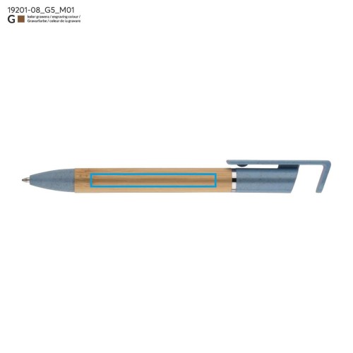 Długopis bambusowy FONIK błękitny