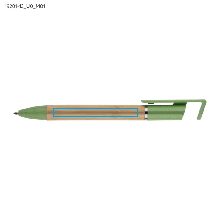 Długopis bambusowy FONIK zielony jasny