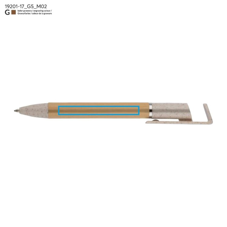 Długopis bambusowy FONIK beżowy (naturalny)