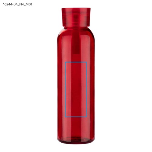 Butelka szklana VERRE 500 ml czerwony