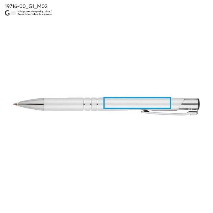 Długopis rKALIPSO srebrny