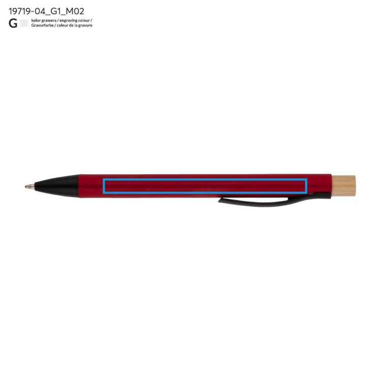 Długopis PIK czerwony