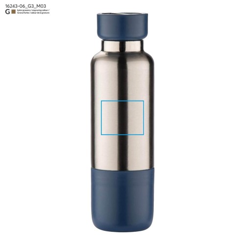 Butelka termiczna ze smyczką RON 500 ml granatowy