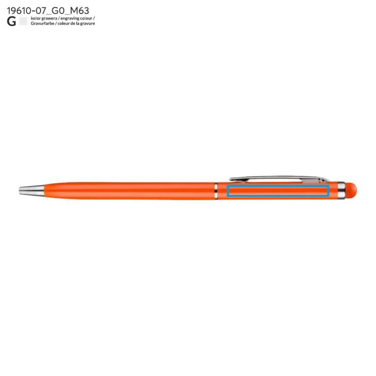 Długopis touch TIN 2 pomarańczowy