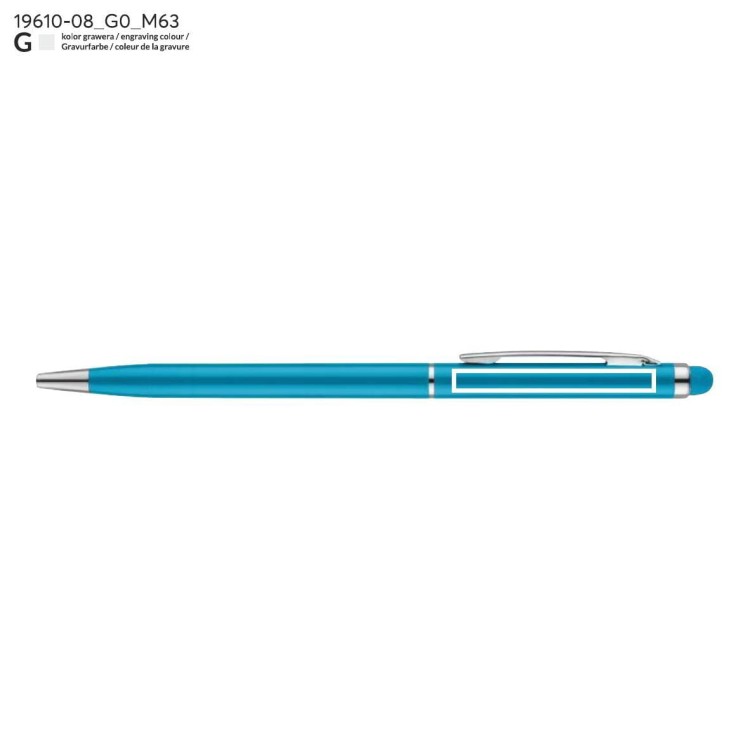 Długopis touch TIN 2 błękitny