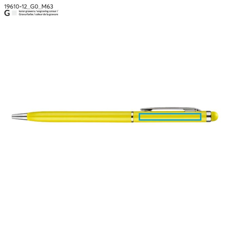 Długopis touch TIN 2 żółty