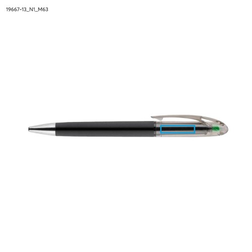 Długopis z zakreślaczem HILIG zielony jasny