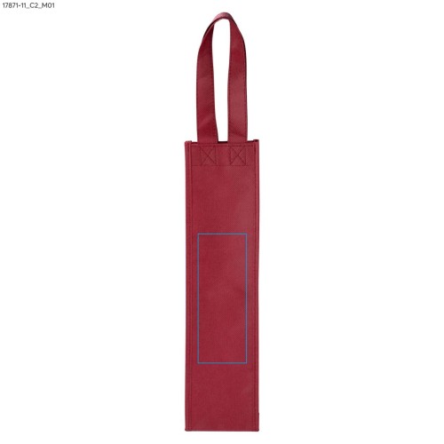 Torebka na wino BINU bordowy