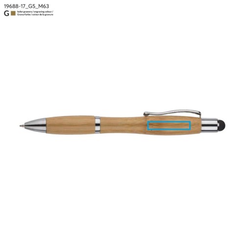 Długopis touch ze śrubokretem ARETI beżowy (naturalny)