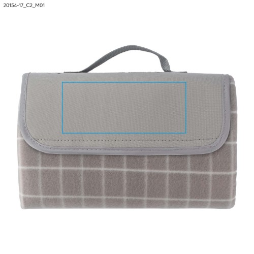 Koc piknikowy CHECK beżowy (naturalny)