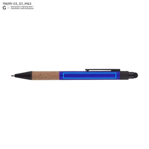 Długopis z touch pen BOSAY niebieski