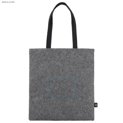 Torba filcowa rPET BAGATO popielaty (szary)