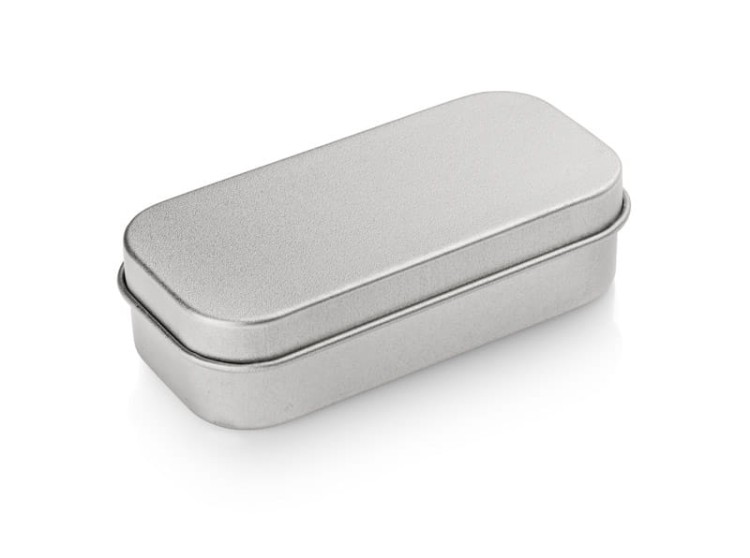 Puszka mała do pamięci USB (bez wkładu) srebrny