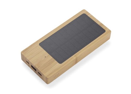 Power bank solarny SONNEN 10000 mAh brązowy