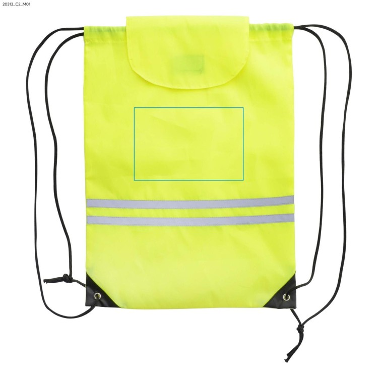 Worek na sznurkach REFLECT żółty