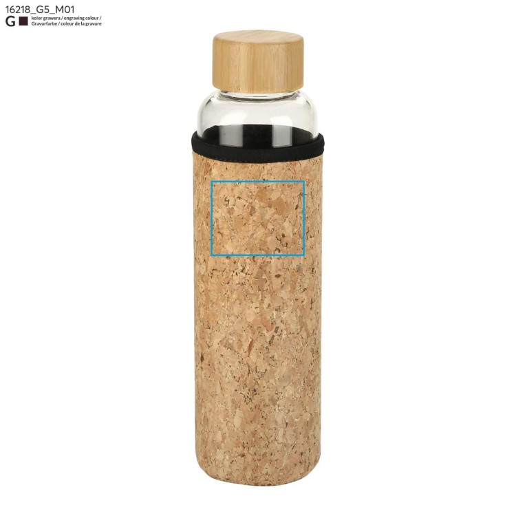 Butelka szklana VENI 550 ml przezroczysty