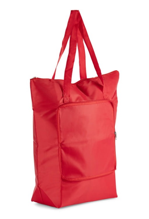 Torba składana PINO czerwony z logo