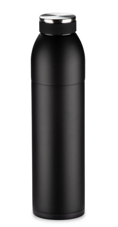Butelka termiczna DUAL 550 ml czarny z logo