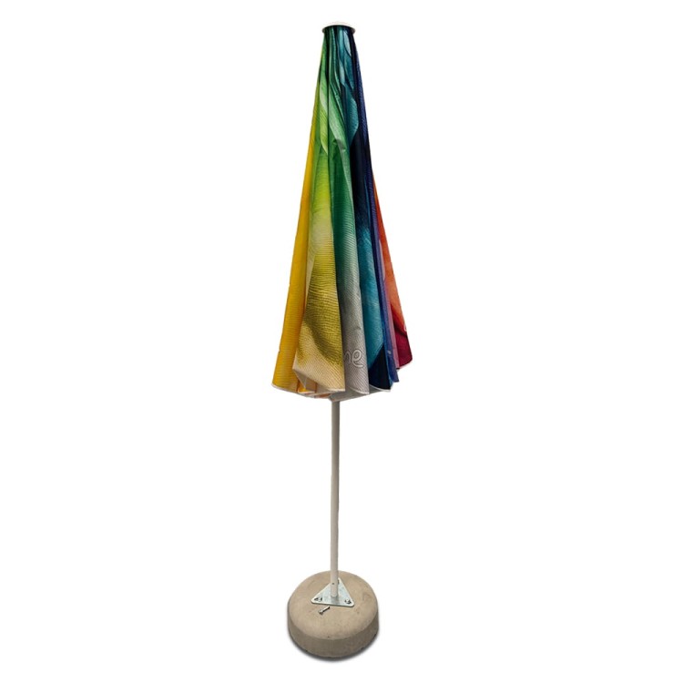Parasol gastronomiczny 2x2 - okrągły z indywidualnym nadrukiem ogrodowy barowy parasol restauracyjny piwny handlowy parasol hotelowy parasol reklamowy