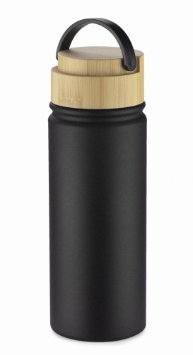 Butelka termiczna KAMI 550 ml czarny z logo