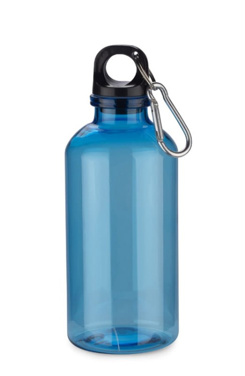 Butelka rPET TINKA 400 ml niebieski z logo