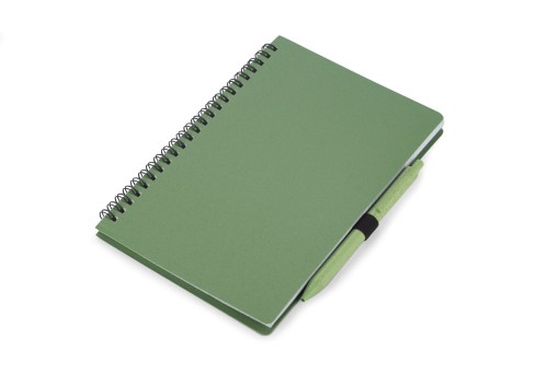 Notes z długopisem TRESA A5 zielony z logo