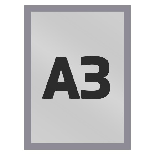 Ramka magnetyczna A3 Economy jednostronna srebrna ramka informacyjna magnetyczna ramka informacyjna reklamowa na plakat