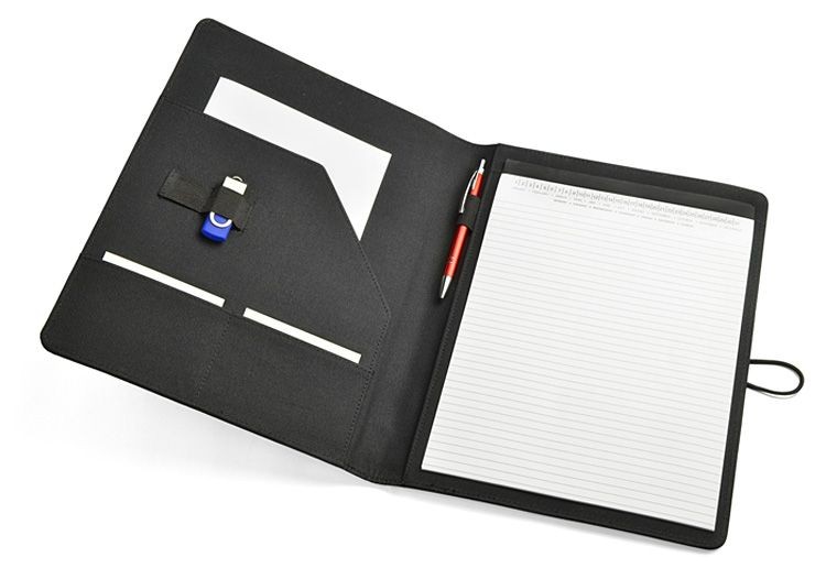 Teczka konferencyjna HOOK A4 czarny z logo