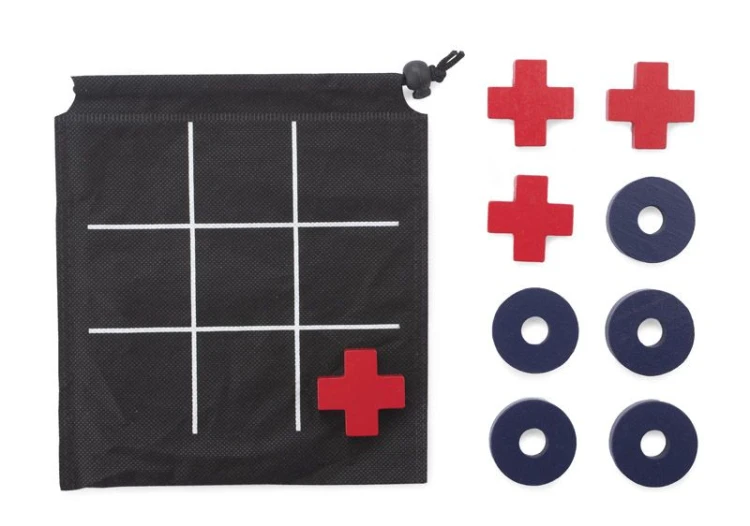 Gra logiczna TIK kółko i krzyżyk wielobarwny z logo