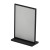 Dwustronny stojak akrylowy LINEO typu T format A4 (297x210 mm) informacyjny na ulotki, plakaty, broszury