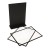 Dwustronny stojak akrylowy LINEO typu T format A4 (297x210 mm) informacyjny na ulotki, plakaty, broszury