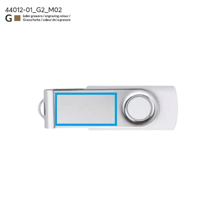 Pamięć USB TWISTER 16 GB biały